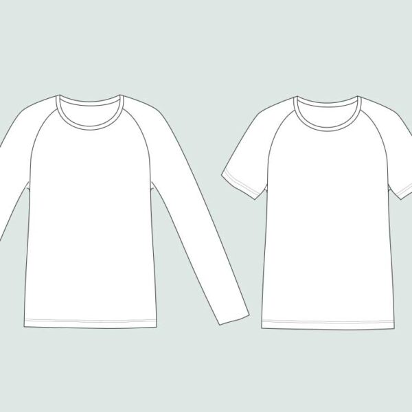 Digitales Schnittmuster Raglan T-Shirt