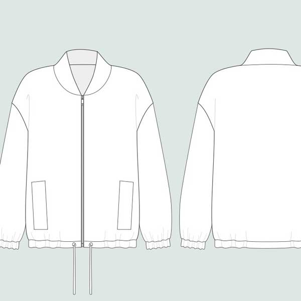 Digitales Schnittmuster Blouson Sweater Jacke