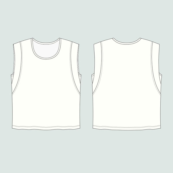 Technische Zeichnung zum Schnittmuster Schulter-Shirt